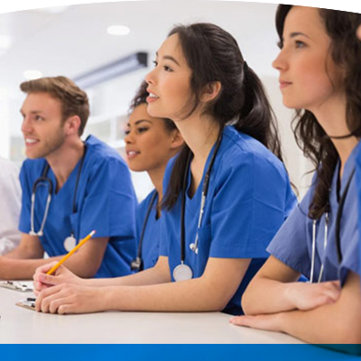 Nurse students in class